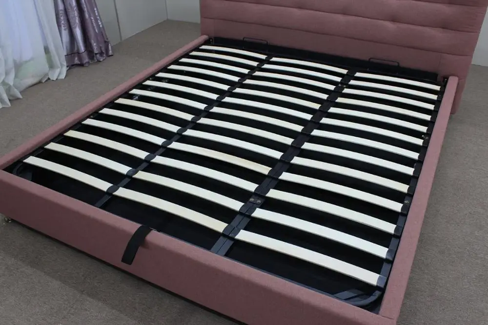 
fabric upholstered hydraulic lift up storage beds 