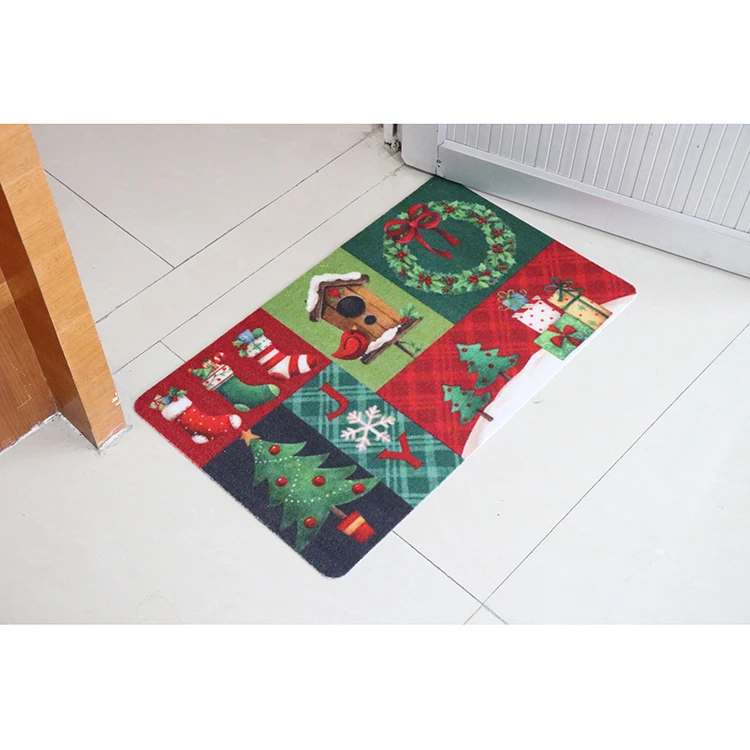 Sheepmats Oem Personalized Branded Indoor Home Non Slip Plain Carpet Christmas Door Mat