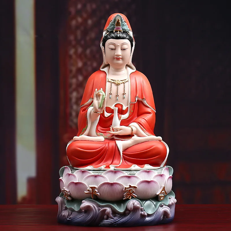 Religious Crafts Ceramic  Guanyin  Statue
