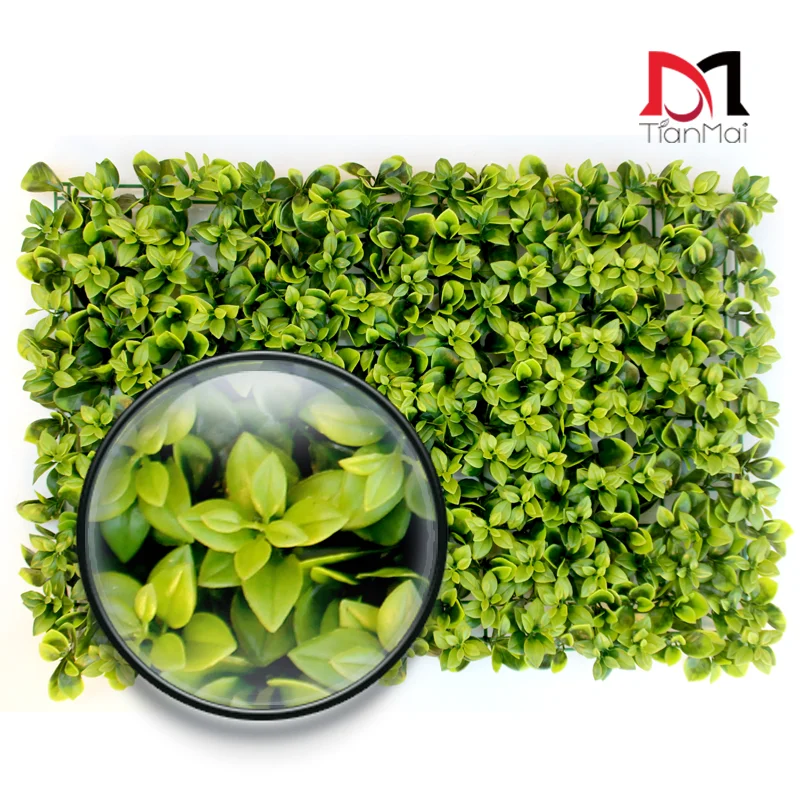 Faux Laurel Hedge mat Greenery Leaves Fence Privacy Panels Screen artificial grass wall for Indoor Outdoor Wall Decoration