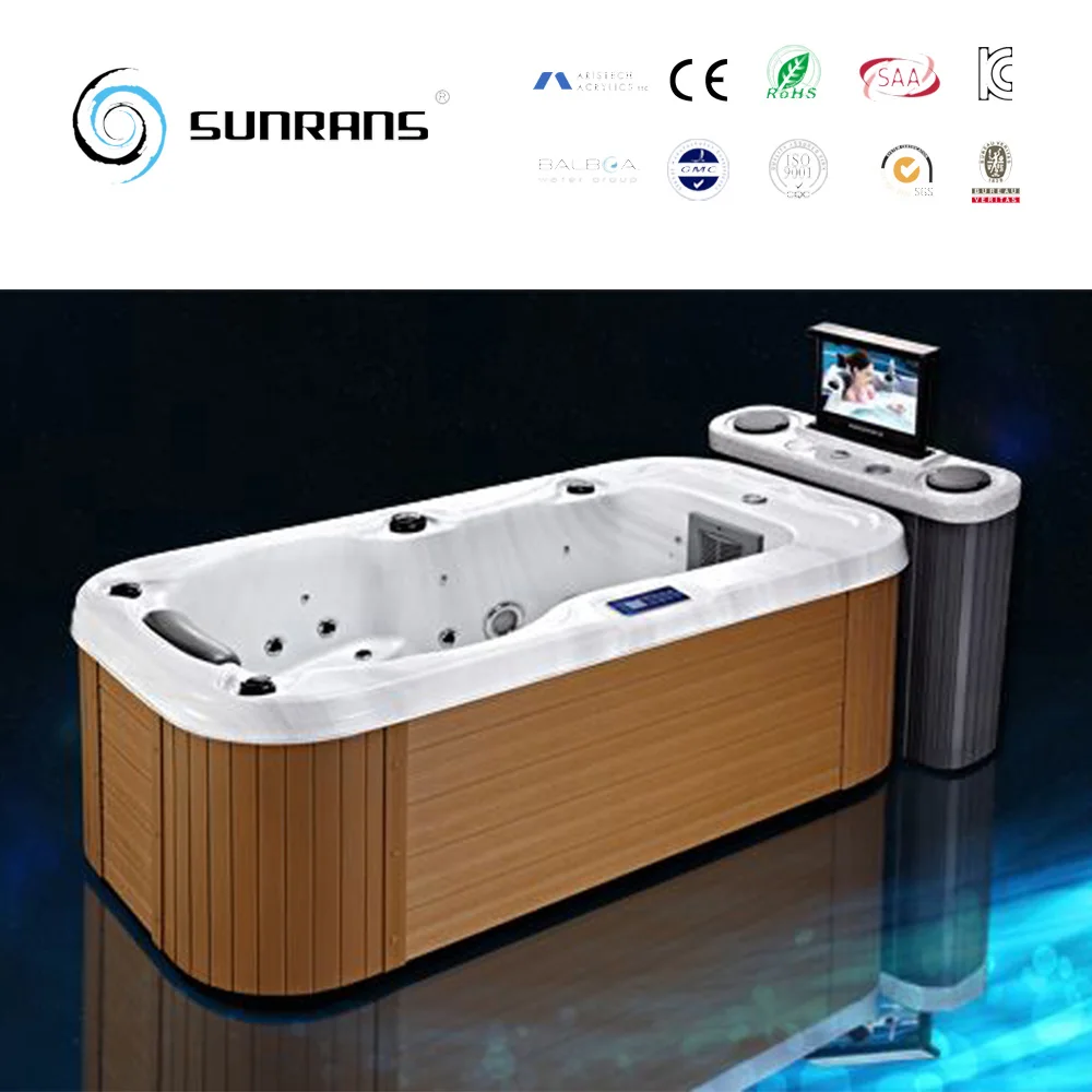 Hot Sale CE Approved Solid Surface Bathtubs One Person Hot Tub Hydromassage Bath Spa With Balboa Control System