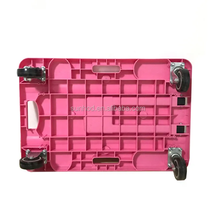 Heavy Duty Foldable Transportation Platform Trolley Hand Truck Versatile platform hand truck with folding handle