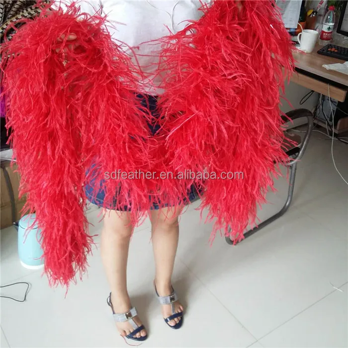 
factory price 8 ply cheap ostrich feather boas fluffy soft boa  (60528295016)
