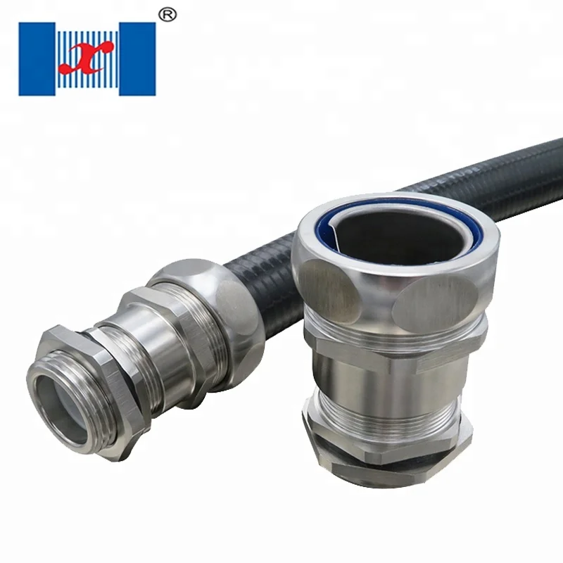 Waterproof End Style Straight Joint Metal Flexible Conduit Connector