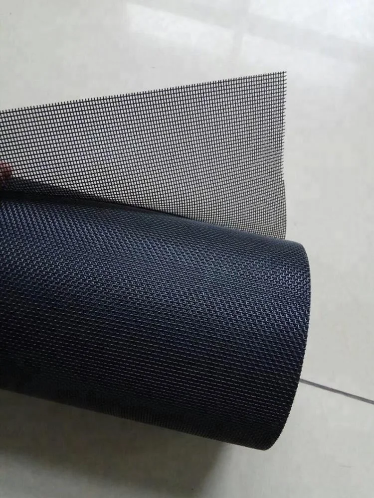 Black Plain Weave Strengthen Fiberglass Pet Screen Mesh