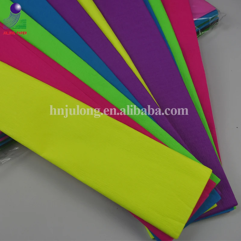 Цветная оберточная бумага, флуоресцентная крепированная бумага, рулон для цветов