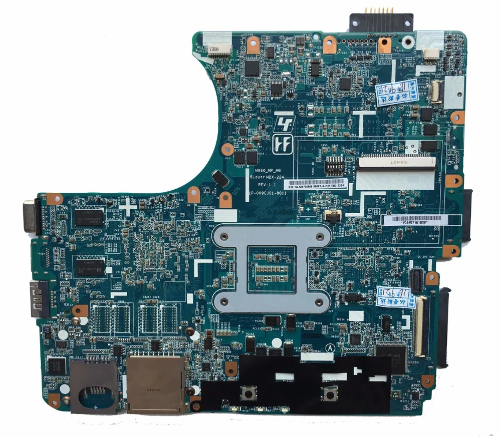 For SONY VPCEB Series MBX-224 laptop motherboard mainboard A1771577A M960 1P-009CJ01-8011 HM55 HD 5650 100% Tested