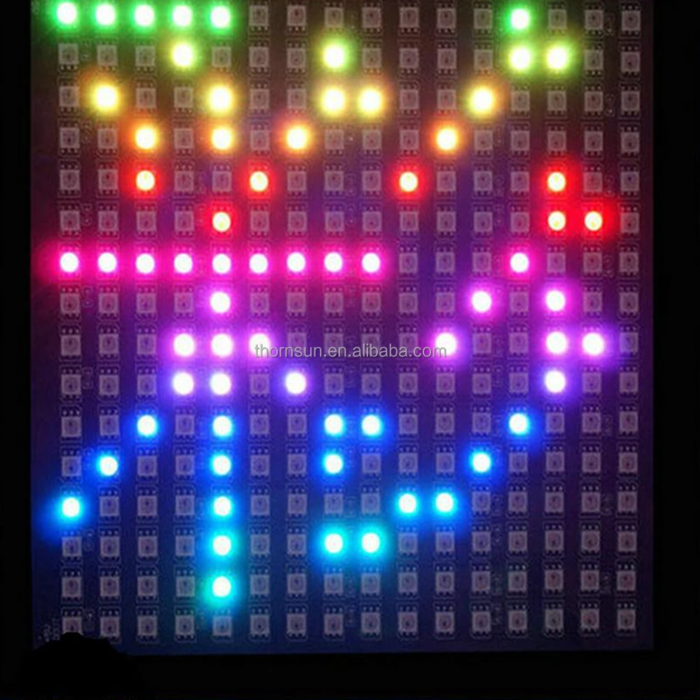 Small flexible 8x8 dot matrix led display ws2812b led matrix