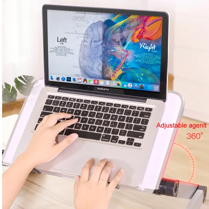 Wholesale wood computer desk / foldable laptop table bed computer desk  LP-011