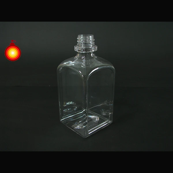 500ml square shampoo plastic bottle with black pump
