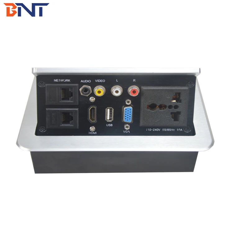 Настольная розетка со скрытым дизайном для конференц-зала, выдвижная настольная розетка