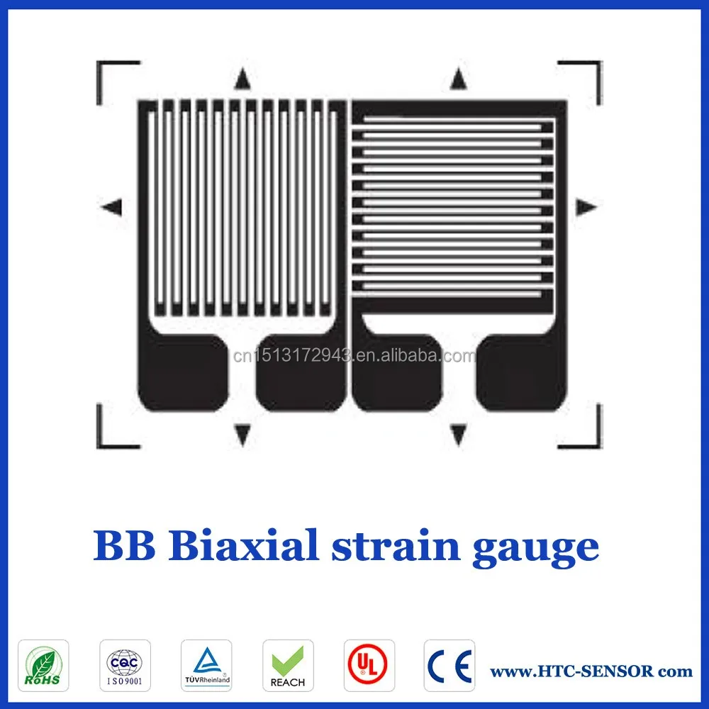 3BB biaxial metal foil shear strain gauges for high precious transducer sensor