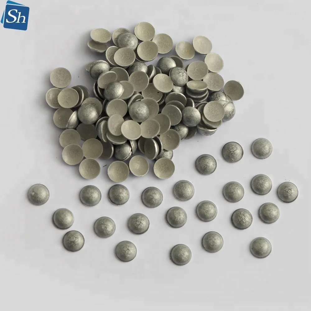 Hot Fix Zinc Alloy Soft Half Gold Dome Metal Studs  Hot Fix Neon Color Studs Nail Dome Half Round Nailheads For Garment