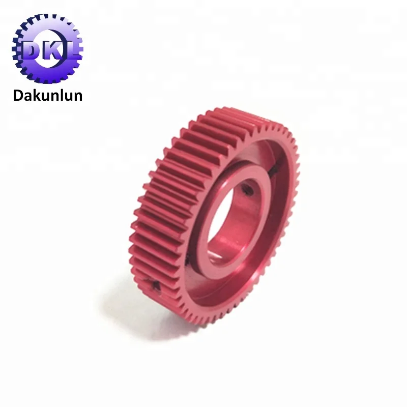 Специальная высокоточная красная анодированная алюминиевая зубчатая шестерня
