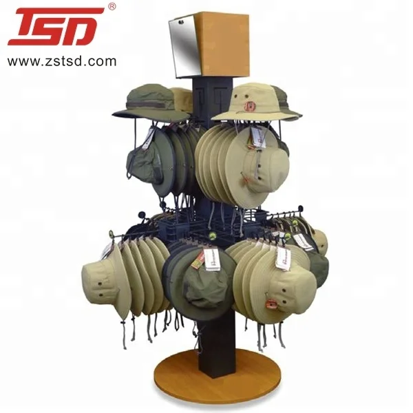 custom retail store shop free standing metal hat baseball cap product display stand rack