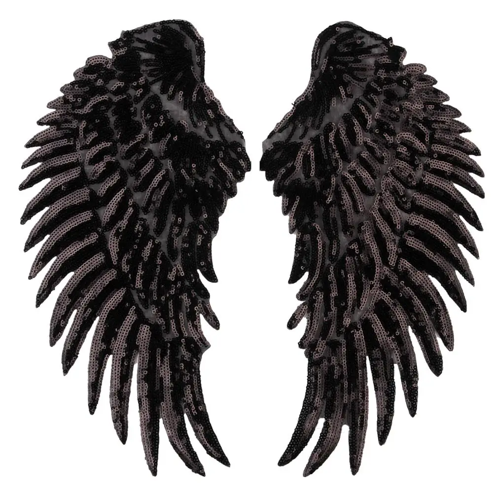 Embroidery Patch Sequin Angel Wings Patch