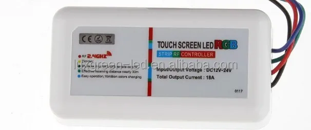 2.4G Wireless RF touch remote controller for RGW/RGBW Led Light
