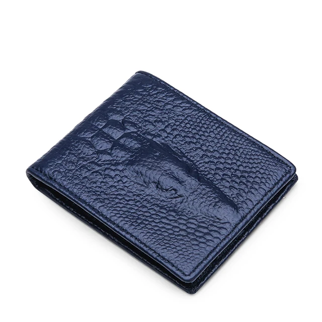 Кожаный кошелек, короткий кошелек, многофункциональная сумка Для водительских прав с крокодиловой головой, модная и повседневная сумка для карт