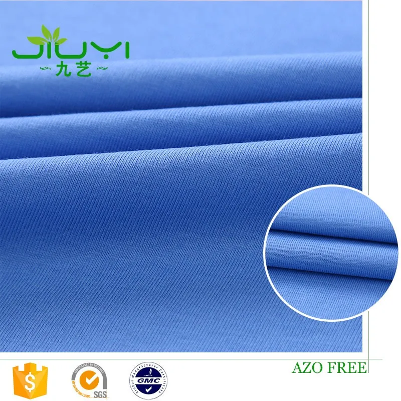 Горячие продажи высокого качества оптом одиночный джерси ткань спорт хлопок вискоза, спандекс ткани джерси wholesael