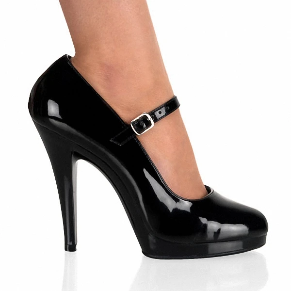 5 inch-13cm high heels shoes for women high with business attire single shoes higher girls shoe buckle belt round head