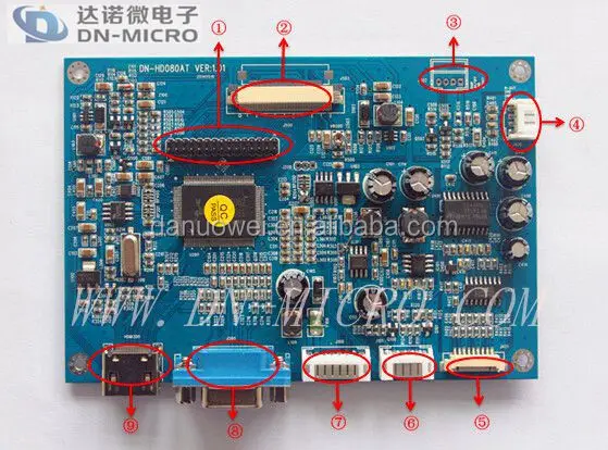 Original New 5-21.5 inch Lvds 10.1 Inch Lcd Driver Boards With Hd Mi Input