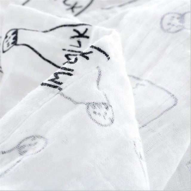 
100% cotton muslin double layers roll gauze fabric for baby swaddle blankets and clothes 