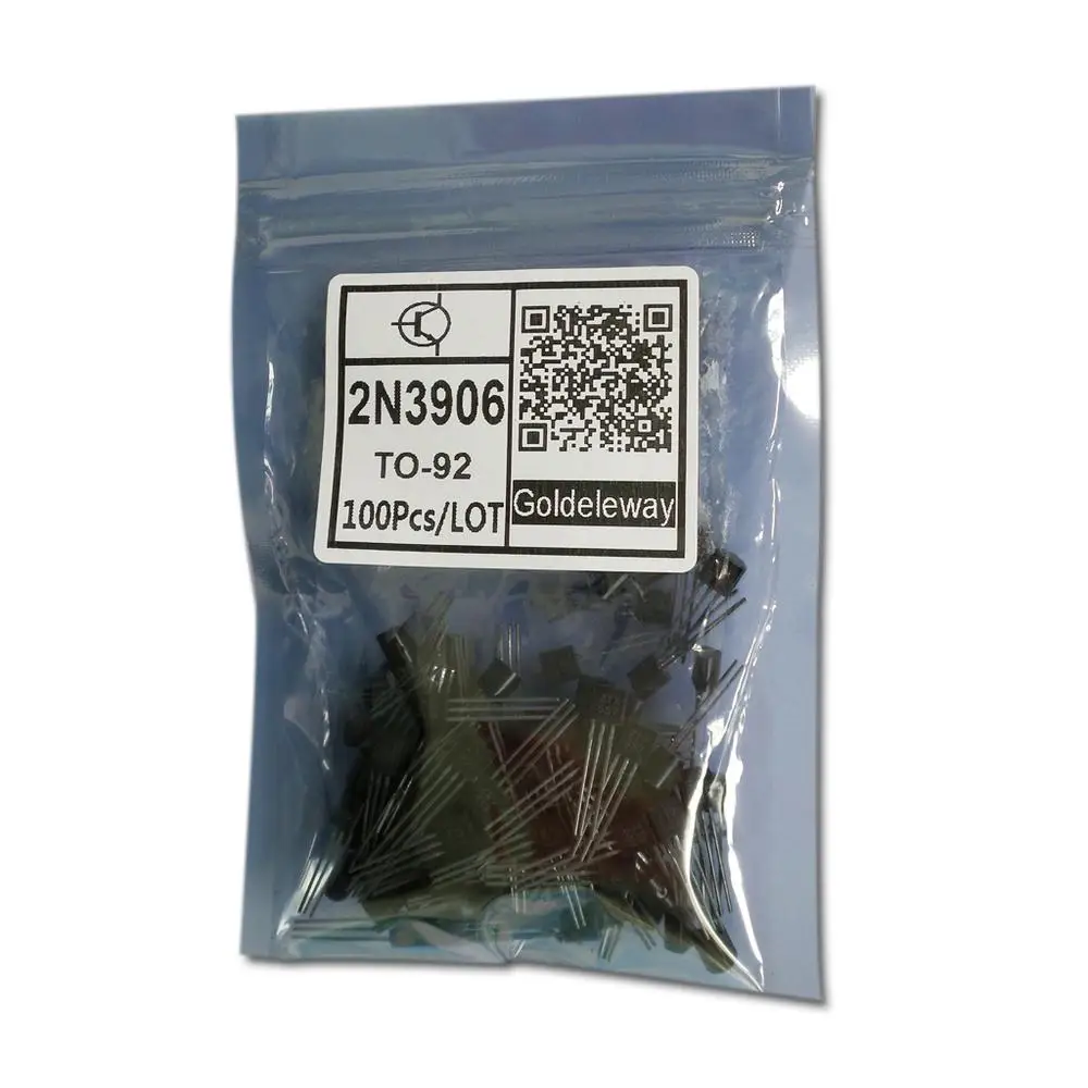 2N3906 TO-92 (TO-226AA) Триод Транзистор Общего Назначения Усилитель PNP Кремния 3906