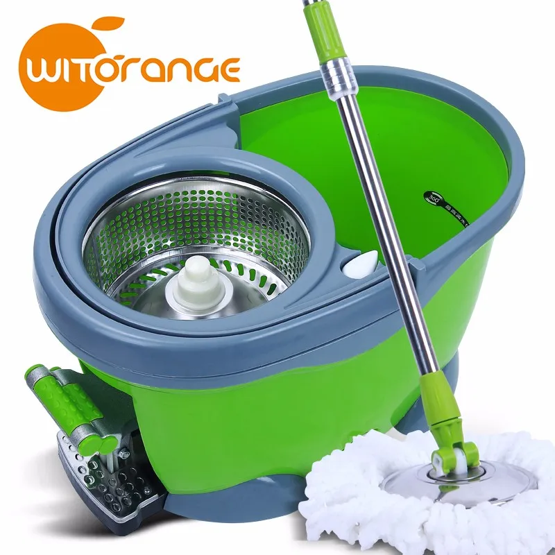 Witorange new design new electric steam mop QQ 360 rotating magic mop with bucket factory cheap price