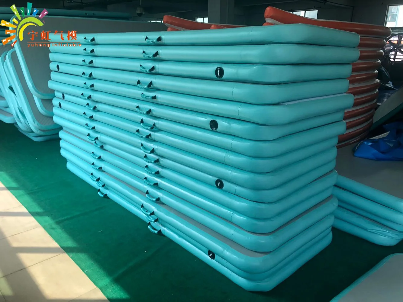 
Customized DWF inflatable air tumbling track gymnastic mats track 