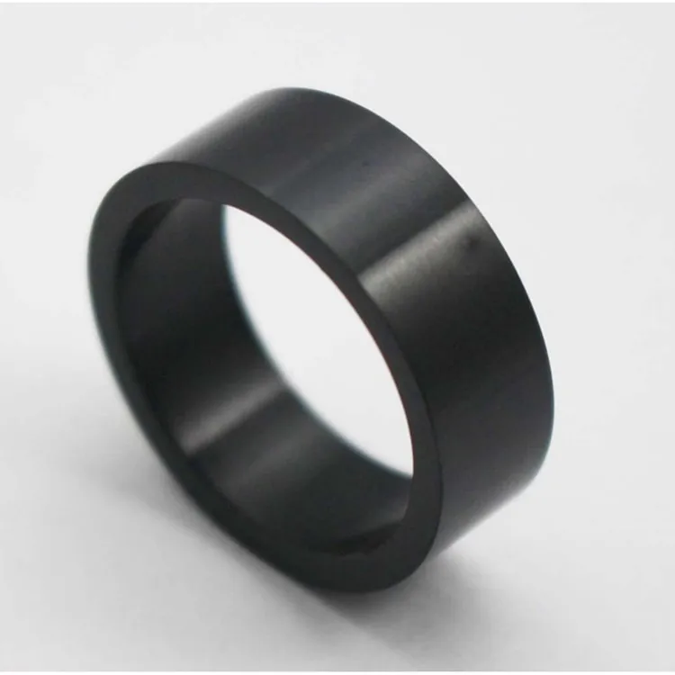 Simple Classic Party Ring Round Shaped 316L Stainless Steel Men Black Rings Jewelry Size 14 13