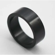 Simple Classic Party Ring Round Shaped 316L Stainless Steel Men Black Rings Jewelry Size 14 13