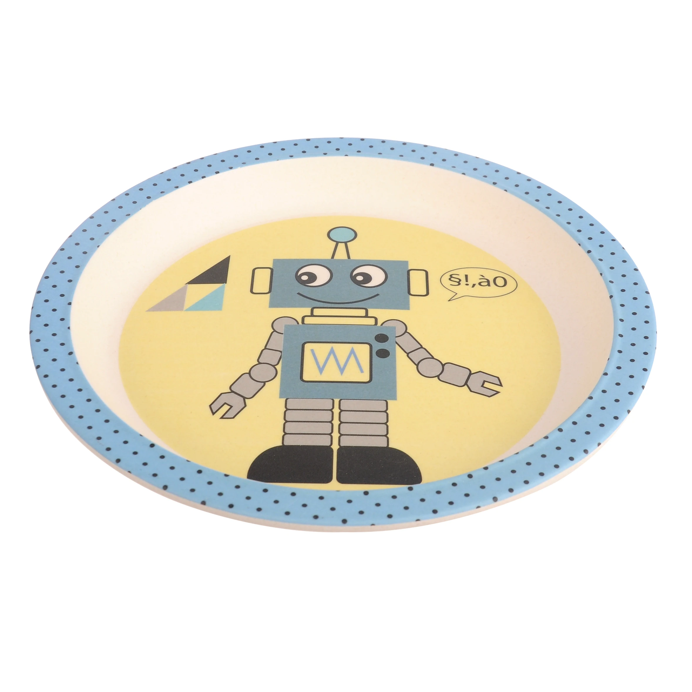 5pc Dinnerware Sets 100% Biodegradable Bamboo Fiber Children Dinnerware Set for Kids