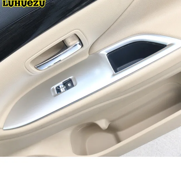 Interior moulding trim 3D Interior Car Window Lift Switch Styling Trims For Mitsubishi Outlander 2016 2017 Accessories