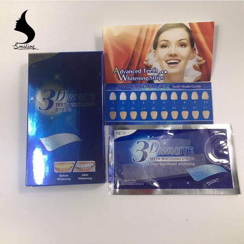 
No Logo Advanced Tooth Dental Tooth Kit Oral Hygiene Care 3D Teeth Whitening Strips 