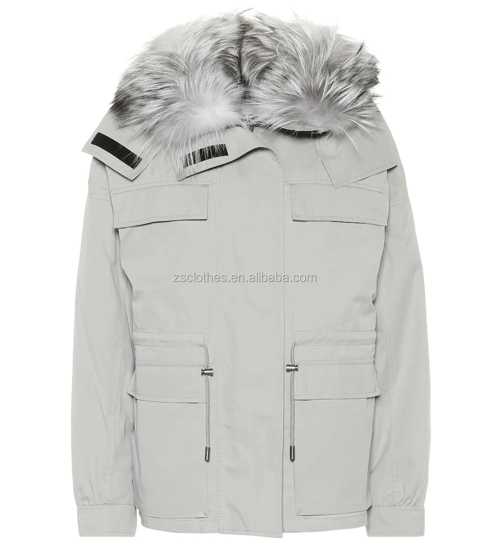 
2019Fall Winter Fur trimmed parka women goose down Jacket Outdoor winter coat 