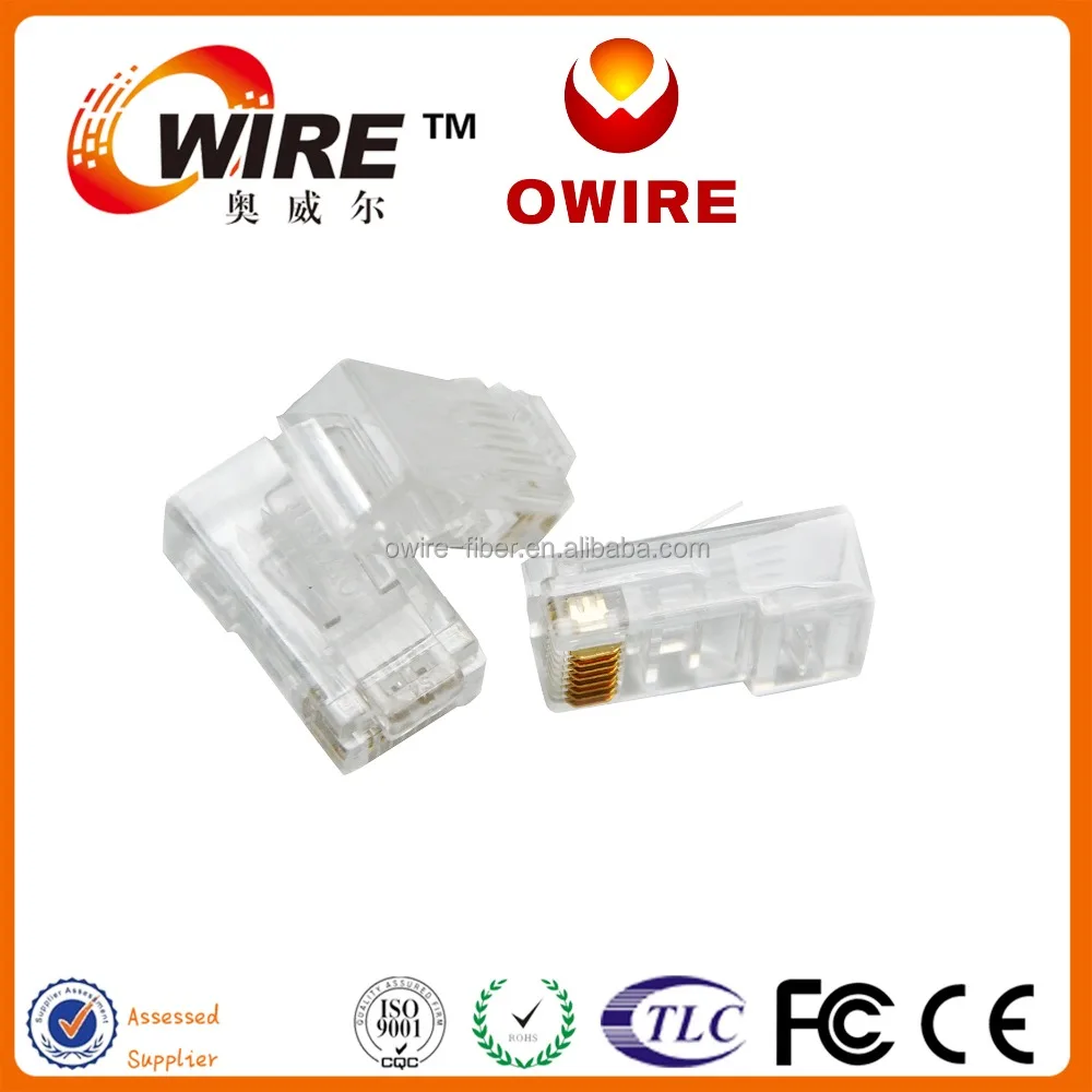 Истинное Золото 8 КОНТАКТОВ UTP CAT5E CAT6 разъем RJ45