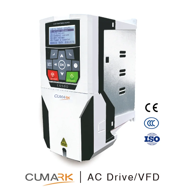 
Cumark ES580 high reliability general purpose variable frequency drive with STO terminal application macro 