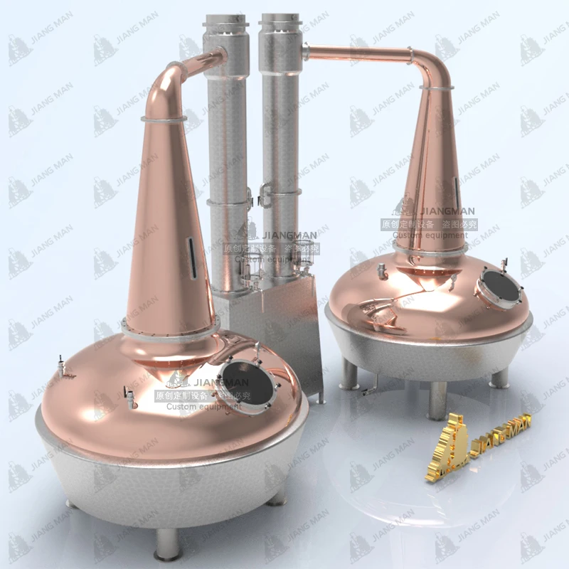 [JiangMan]-5000L Scottish Whiskey Distillery-Copper Craft Distillery Equipment-- Copper Pot Distiller-Single Malt Whiskey Still