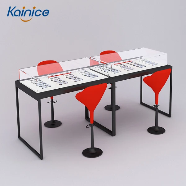 Sunglasses  Eyewear  fitting Showcase Optical Lenses for Wall Panel Metal Display Stand