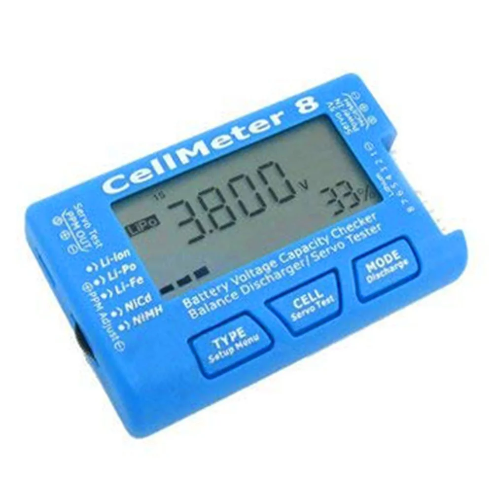 
Battery Capacity Checker Servo Tester RC CellMeter 8 