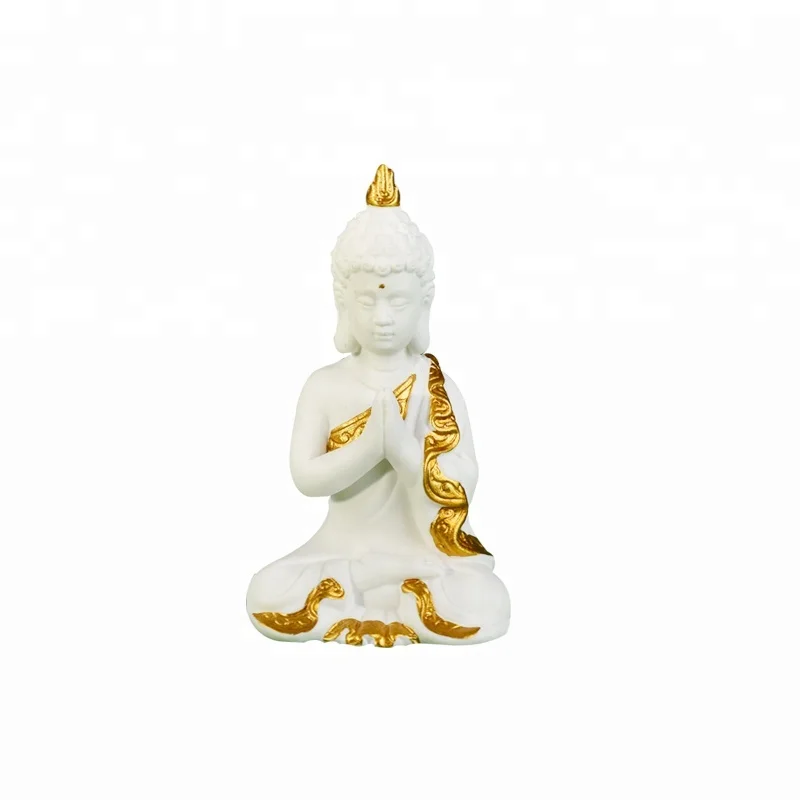 White body buddha Ceramic Buddha statue