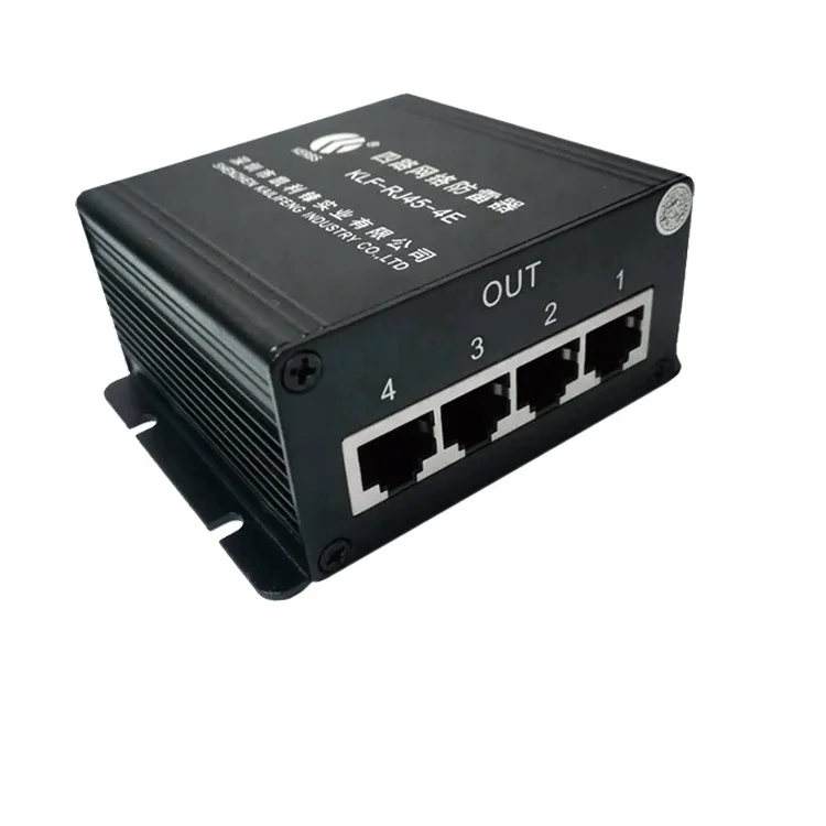 Сетевой фильтр RJ45 cat5 cat6, с 4 портами 10/100/1000 м