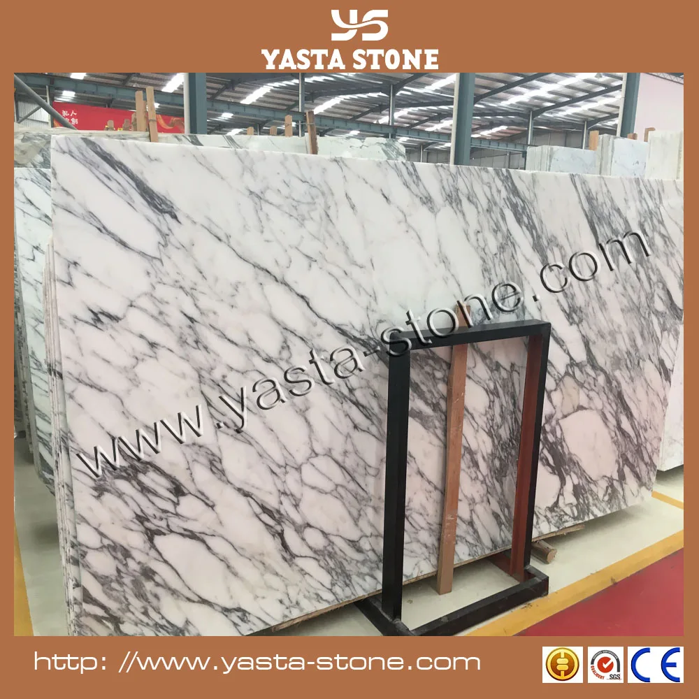 Raw marble stone arabscato white marble slab price