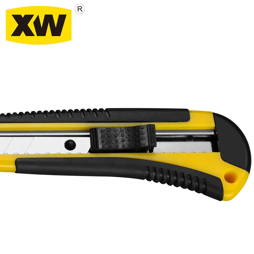 ABS auto lock retractable 18mm snap off pocket utility knife
