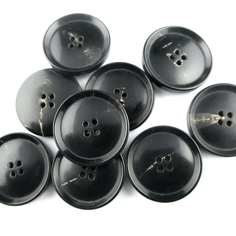 Custom different size ox horn material buffalo horn button for men suit