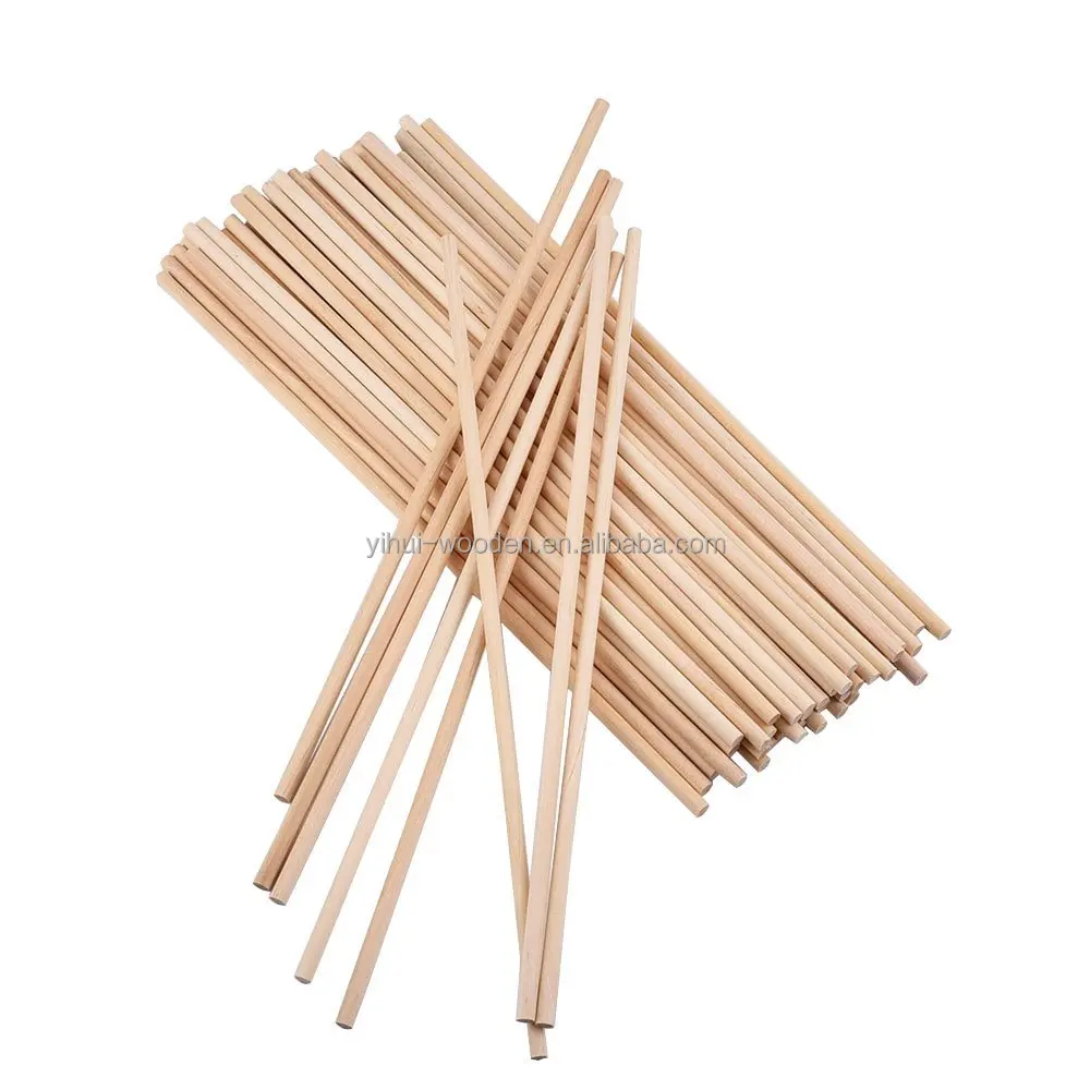 Unfinished Natural Wood Craft Dowel Rods 12 Inch x 1/ 4 Inch