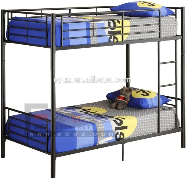 School Dormitory Furniture Student Iron Bunk Bed, Single Metal Bunk Bed with Drawer