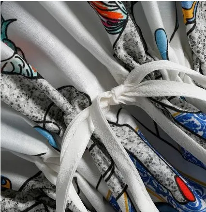 OEM Summer Floral Printed Cotton kaftan Oversized Maxi Beach Dress Wholesale