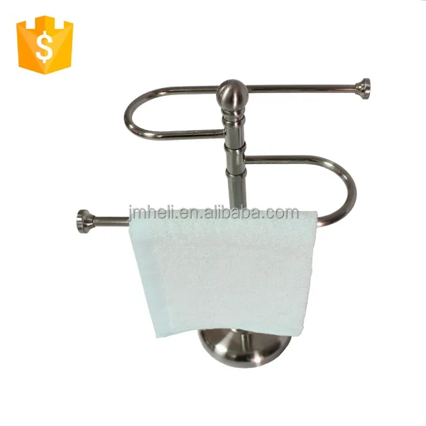 
European new design metal bath table standing towel rack 