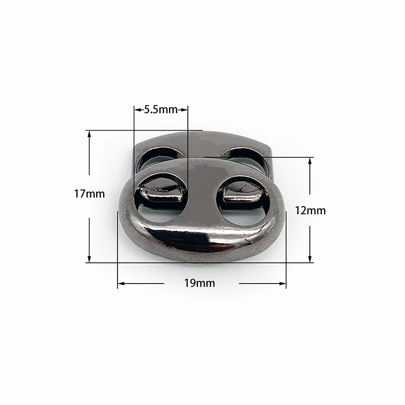 
Promotional spring rope lock stopper zinc metal spring cord lock stopper 